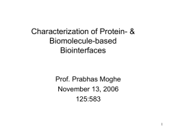 Characterization of Proteins and Nucleic Acids on Biomaterials