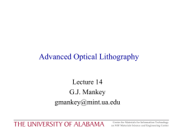 Lecture 14 - Bama.ua.edu
