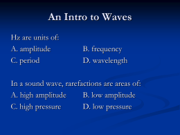 Sound Waves