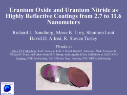 Uranium Oxide as a Highly Reflective Coating