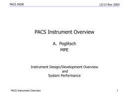 Introduction - PACS at Leuven