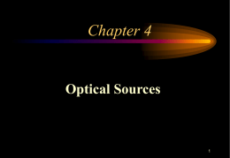 Chapter 4 Optical Source