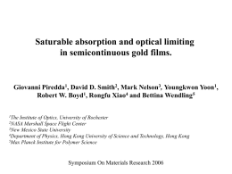 Saturable absorption and optical limiting in semicontinuous gold