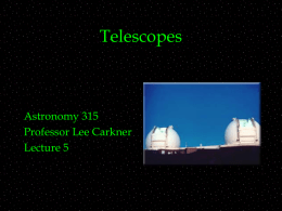 Telescopes and Spacecraft
