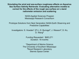 Simulating the wind and sea-surface roughness effects on Aquarius