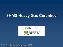 SHMS Heavy Gas Cherenkov