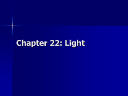 Chapter 22: Light