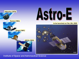 PowerPoint - X-ray Astronomy Group at ISAS