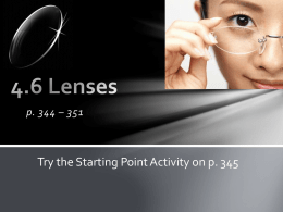 4.6 Lenses