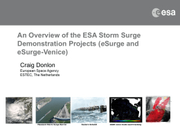 An Overview of the ESA Storm Surge Demonstration Projects