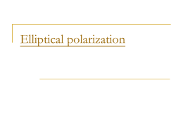 Elliptical polarization
