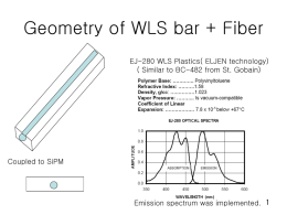 Geometry of WLS bar + Fiber