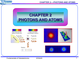 chapter 2 photons and atoms