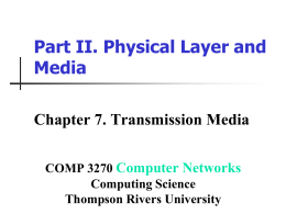 Transmission Media - Computing Science