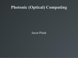 Photonic (Optical) Computing
