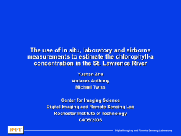 The use of in situ, laboratory and airborne measurements to
