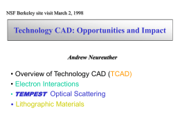 Technology CAD: Opportunities and Impact