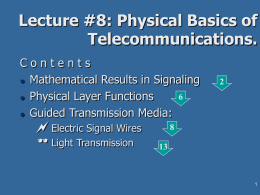 08. Physical Basics of Telecommunications