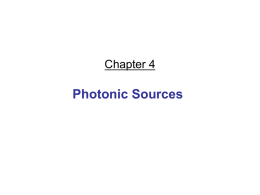 Chapter 4 Photonic Sources