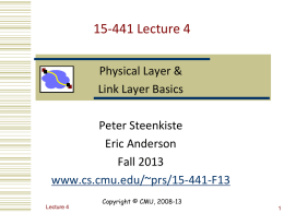 15-441 Lecture 5
