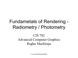 03_radiometry-1 - Computer Science and Engineering