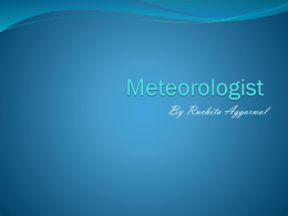 Meteorologist - Ontario Virtual School