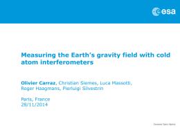 Measuring the Earth`s gravity field with cold atom