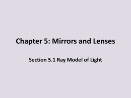 b. Section 2.2 Mirrors and Lenses