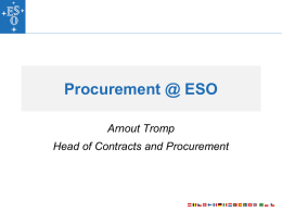 Near term procurements