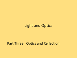 Light and Optics - Mayfield City Schools