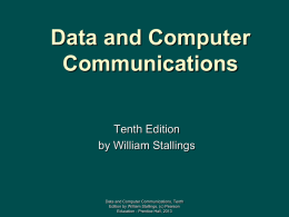 Chapter 4 - William Stallings, Data and Computer Communications