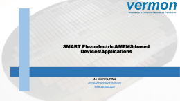 Smart MEMS-based and Piezoelectric Medical Devices