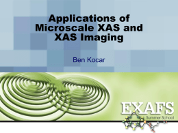 Micro-XAS and Imaging