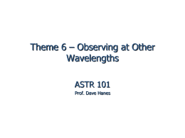 Observing at Other Wavelengths