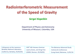 Radiointerferometric Measurement of the Speed of