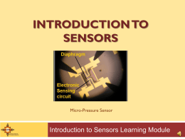 Introduction to Sensors - Southwest Center for Microsystems