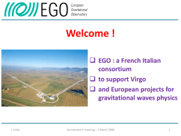 The EGO consortium (1)