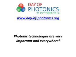 Powerpoint format - Day of photonics