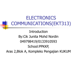 REview to Electronics Comm_Lecture1