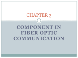 component in fiber optic communication