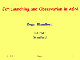 Jet Launching and Observation in AGN: Theory (Blandford)