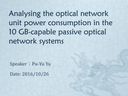 Time- and Wavelength-Division Multiplexed Passive Optical Network