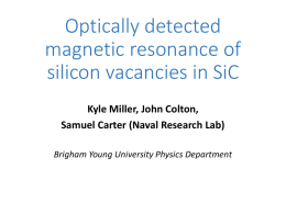 Optically Detected Magnetic Resonance of silicon vacancies in SiC