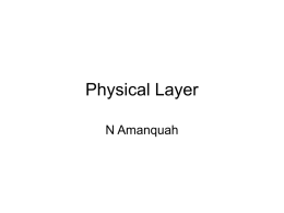 Slides: Physical Layer