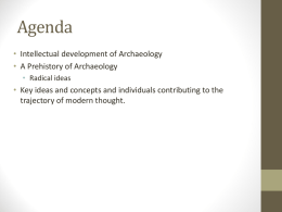 Prehistory of Archaeology