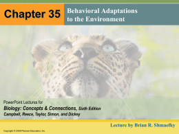 Chapter 35 Animal Behavior