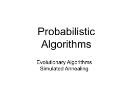 Evolutionary algorithms - Ohio State Computer Science and