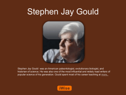 Stephen Jay Gould Powerpoint
