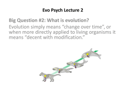 evolution history - Southeastern Louisiana University