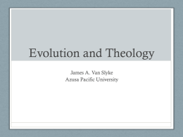 Evolution and Theology